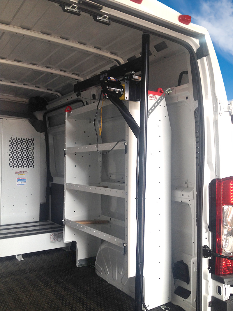 Van Hoist: KUV, Sprinter, Cargo Van | Texas Truck Racks